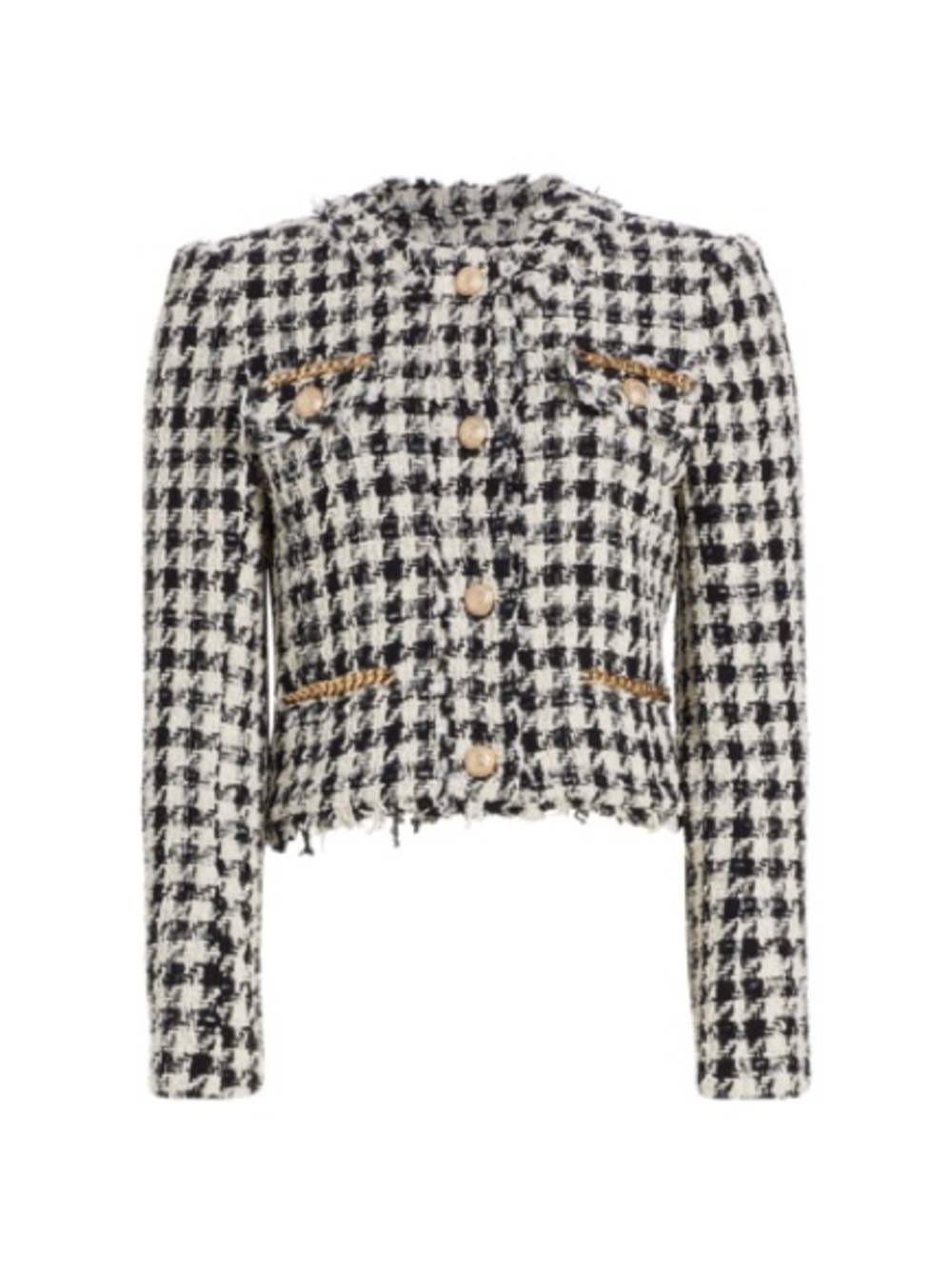 Generation Love | Kristen Tweed Blazer in Black/White/Gold XS